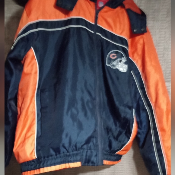 Vintage NFL's Chicago Bears Hooded Jacket Men's Size Large - Picture 2 of 6
